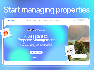 AI assistant for property management ai graphic design motion graphics ui ux