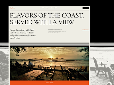 Restaurant Website Design Concept bbq design food food menu food website hotel landing page menu resort restaurant restaurant website ui ux web web design website