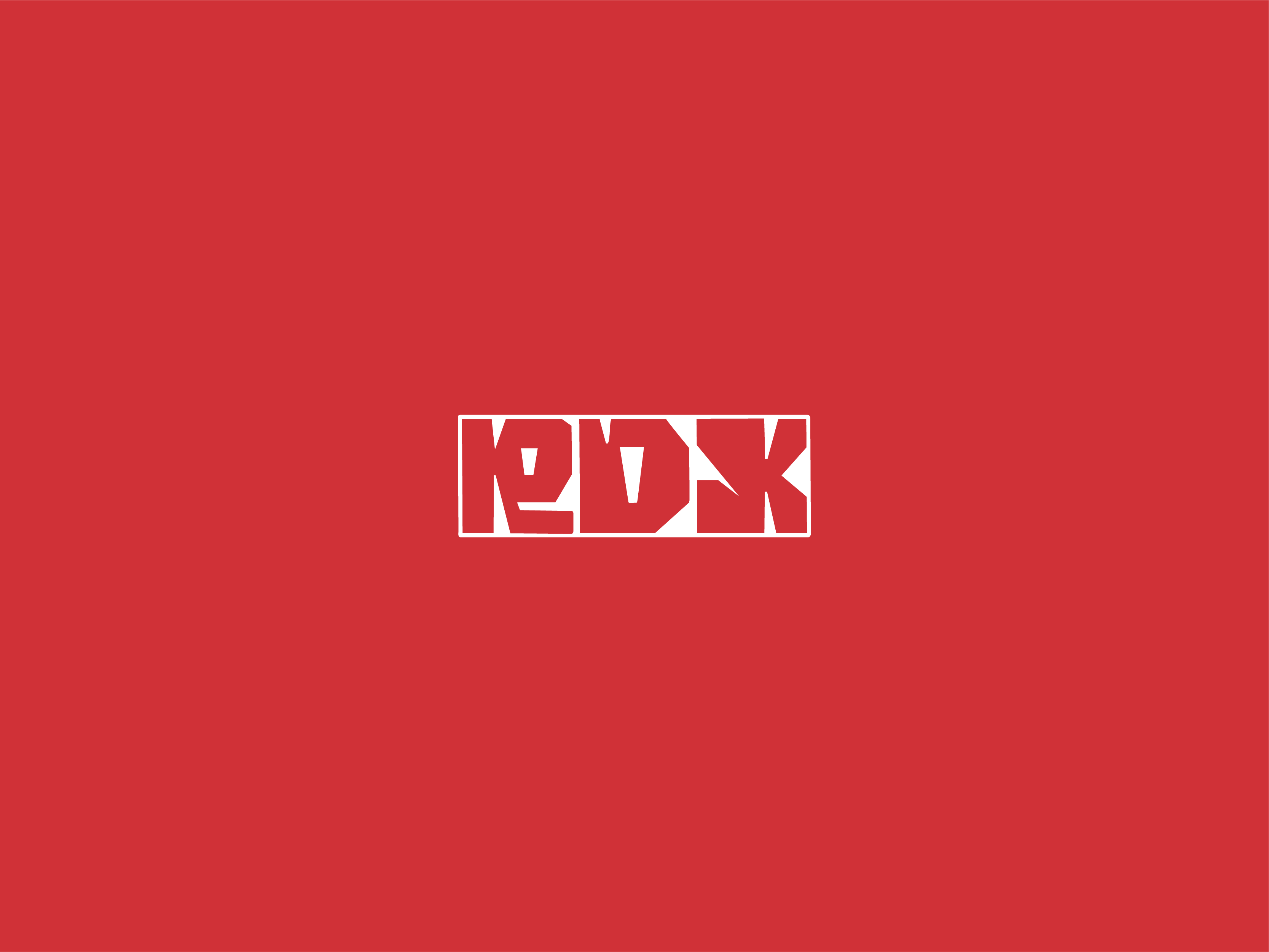 RDX Logo branding graphic design logo media production rdx red square typeface wordmark