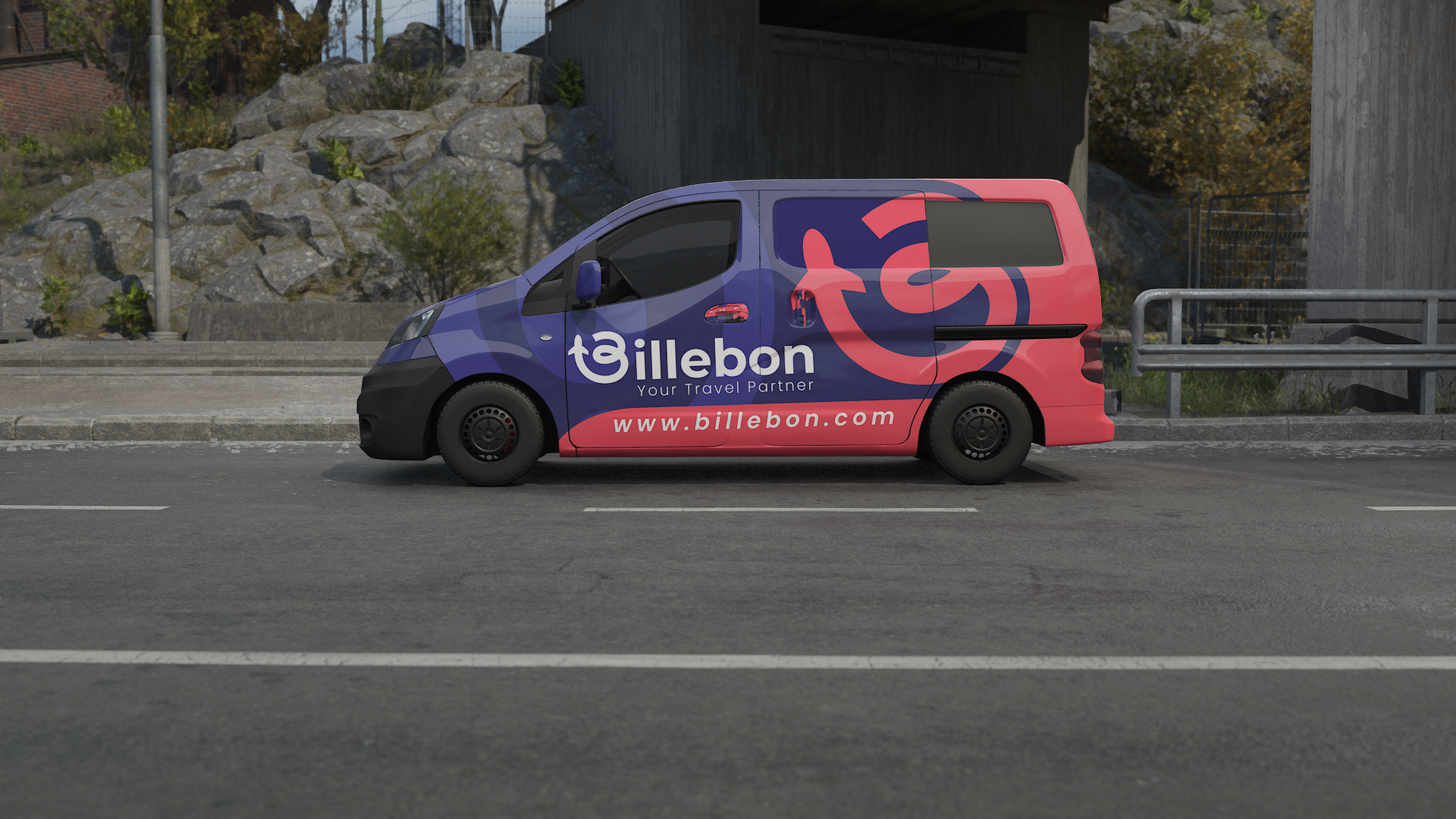 Billebon Van Wrap Design | Vehicile Wrap adobe illustrator advertisement brand branding car design car graphics car sticker car wrap decal fleet branding graphic design truck wrap van wrap vehicle branding vehicle mockup vehicle wrap vinyl wrap design wrap inspiration wrapping