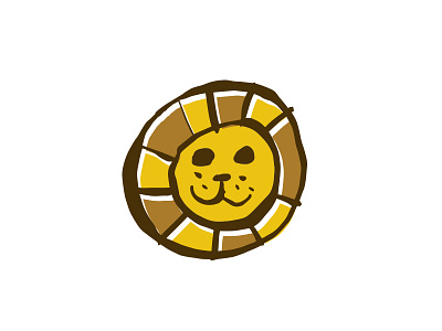 Lion Head - logo design animal branding character child children cute drawing illustration lion logo logo design mascot positive