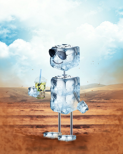 ICEMAN design drink drinking graphic design hot ice iceman photoshop poster posterdesign summer warm