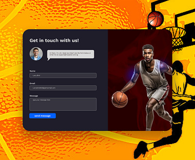 Contact me Page 3d animation branding graphic design hero section landing page logo motion graphics ui user interface