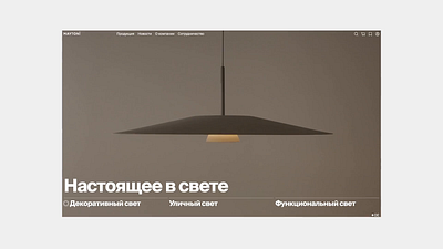 Maytoni. E-commerce design. Light and function. animation branding design digital graphic design motion graphics ui website