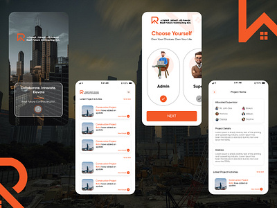 Raef Future Contracting App android ios mobile app design uiux