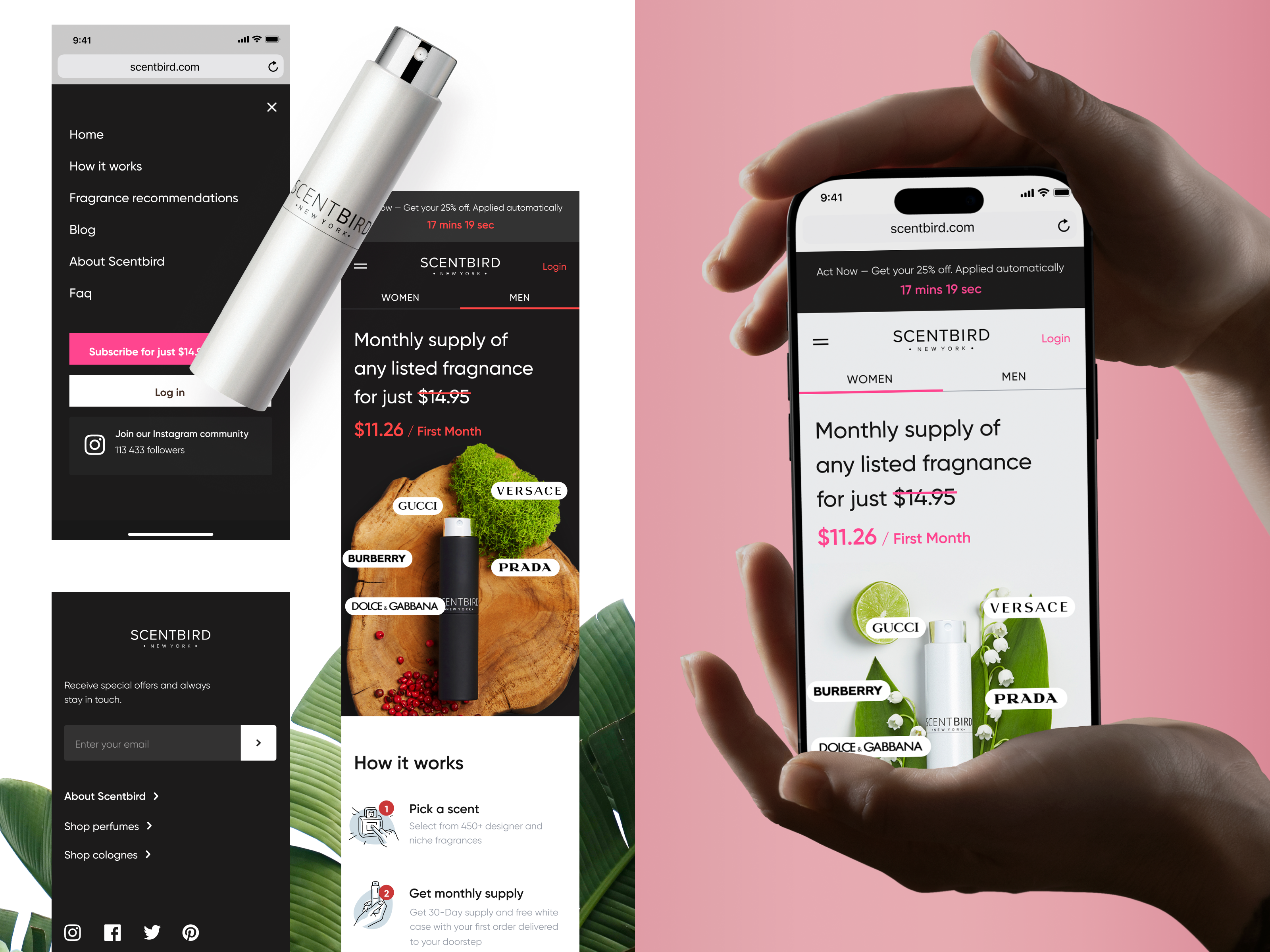 Example of Mobile First E Commerce Website Design
