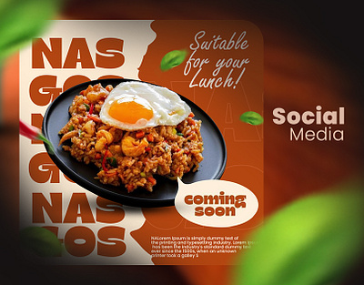 Social Media post adobe photoshop designer food design food post design graphic design poster design social media