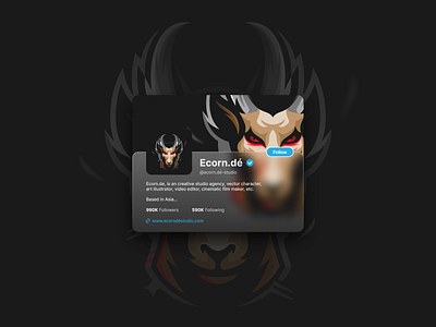 Ecorn.dé Studio abstract logo animal logo creative logo goat logo identity logo