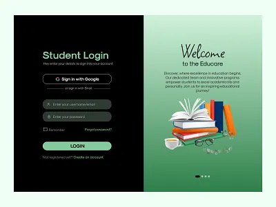 Login Page Design app ayesha riaz clean dark dark dashboard dark theme green login page homepage interface landing light login interface login page design minimal mobile interface mobile ui signup page ui ux uxui
