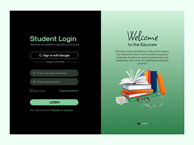 Login Page Design app ayesha riaz clean dark dark dashboard dark theme green login page homepage interface landing light login interface login page design minimal mobile interface mobile ui signup page ui ux uxui