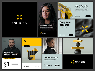 Exness Rebranding brand brand identity brandbook branding broker crypto currency design system exness financial fintech forex guideline logo design logotype trading typography
