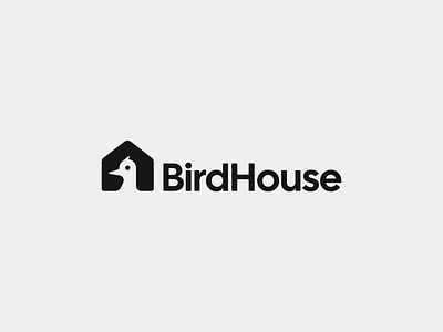 Bird house logo bird brand branding design elegant graphic design house illustration logo logo design logo designer logodesign logodesigner logotype mark minimalism minimalistic modern negative space negativespace