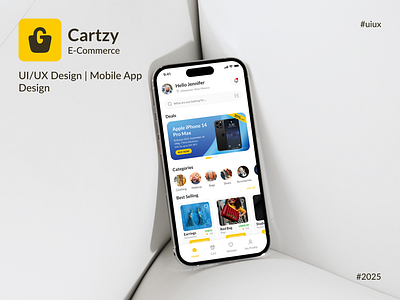 Cartzy | E‑Commerce Mobile App UI/UX | AI Integration e commerce e commerce app ui e commerce mobile app e commerce mobile app ui mobile app design mobile app design ui uiux uiux design
