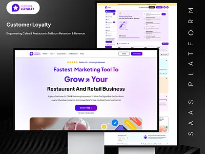 Customer Loyalty – SaaS Cafes & Restaurants b2b b2bdesign cafes crm customer customer loyalty dashboard loyalty loyaltyprogram productdesign restaurants saas saasdesign ui uxcase uxuidesign