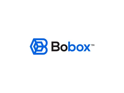 Bobox Logo Design b logo blue logo box logo brand brandidentity branding design illustration logo logo design logo designer logo maker logo meaning meaning logo minimalist