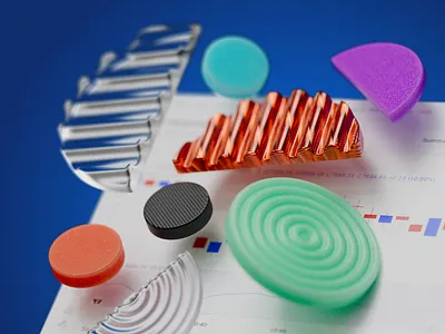 Trading Teaser 3d art broker candle financial fintech forex illustration terminal trading