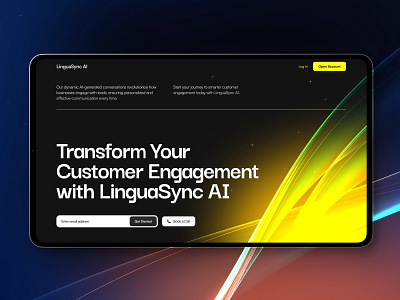Landing Page for SaaS Website 🌟 ai branding graphic design landingpage ui website