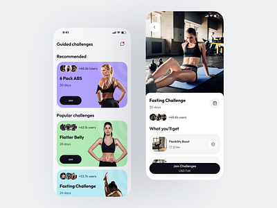 Ai - Powered Fitness App Design ai fitness coach ai fitness companion app design coach app figma ui kit fitness fitness app fitness booking fitness coach fitness trainer fitness ui gym app health app healthcare minimal mobile app mobile app design ui kit workout workout app