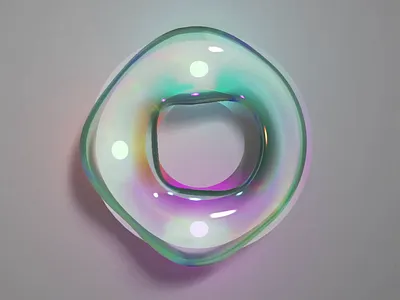 Glass Lights 3d blobs glass goo lights spline web