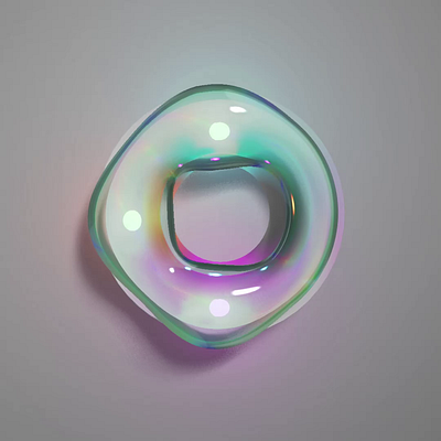 Glass Lights 3d blobs glass goo lights spline web