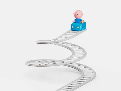 Second Thoughts 3d c4d character illustration render