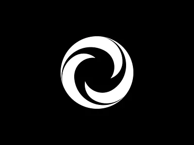 Geometric Swirl circle construction design family illustration logo minimal mon simple