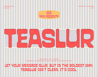 Teaslur - A Funky Modular Sans Serif decorative