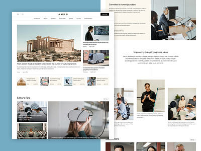 Amko - Blog & Editorial Website Template articles blog blog landing blog website builtwithwebflow business journal madeinwebflow madewithwebflow magazine magazine landing page magazine website news news sites personal blog post webflow