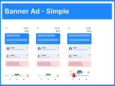 Banner Ad - Simple ad integration admob ads admob banner ad andriod design banner banner ad banner ad admob banner ad examples banner ad sizes banner ads banner advertising google banner ad google banner ad sizes graphic design rohitrajkhorwal ui