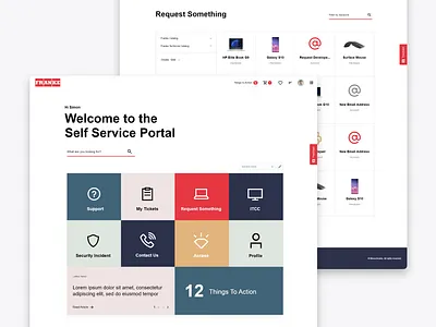 Franke's Self-Service Portal portal ui