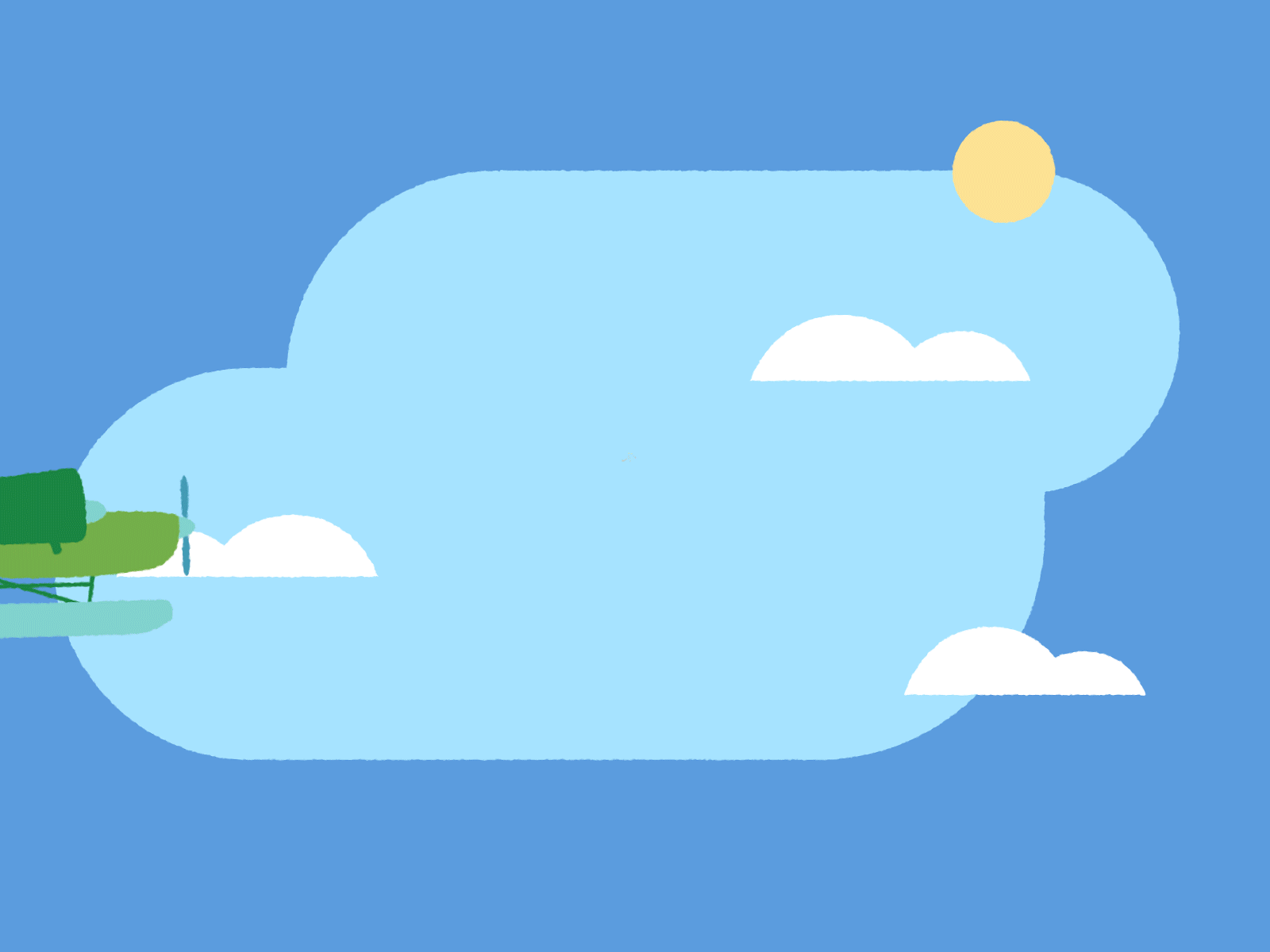 Analytics meets the outdoors analytics animation birds blue clouds data fish illustration infographic motion motiongraphics muti nature orca outdoor plane roughen texture