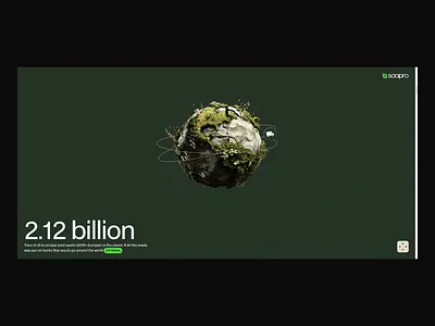 Saapro: Global Waste Impact Dashboard action arth blockchain clean creative design dashboard dashboard design design economy global wasting illustration landing page modern nature ui user experience user interface uxui wasting impact