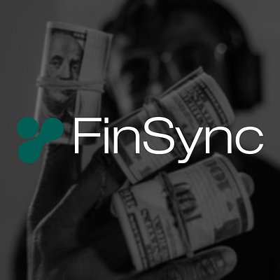 FinSync Logo branding finance graphic design illustrator logo logo design