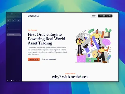 Decentralized Oracle- Landing Page for Real-World Asset Protocol blockchaindesign cryptoui defi dribbbletrending landingpage oracledesign productdesign web3