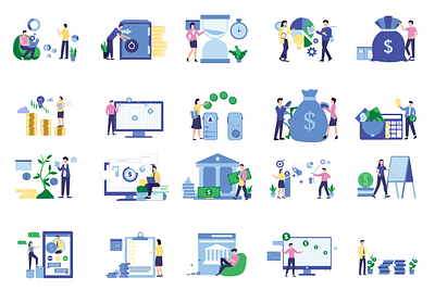 Business Illustration Lottie Animation animation business finance lottie