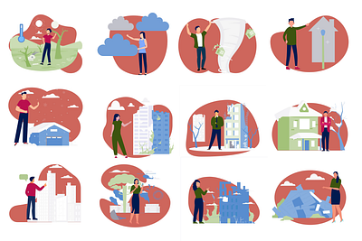 Disaster Illustration Lottie Animation animation disaster thumbnail 2 lottie man standing