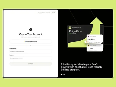 Create Account Screen agency design ai app designer ai designer create account dashboard product design product design agency saas sign up ui ui design agency ui designer ux ux designer