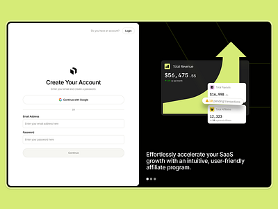 Create Account Screen agency design ai app designer ai designer create account dashboard product design product design agency saas sign up ui ui design agency ui designer ux ux designer