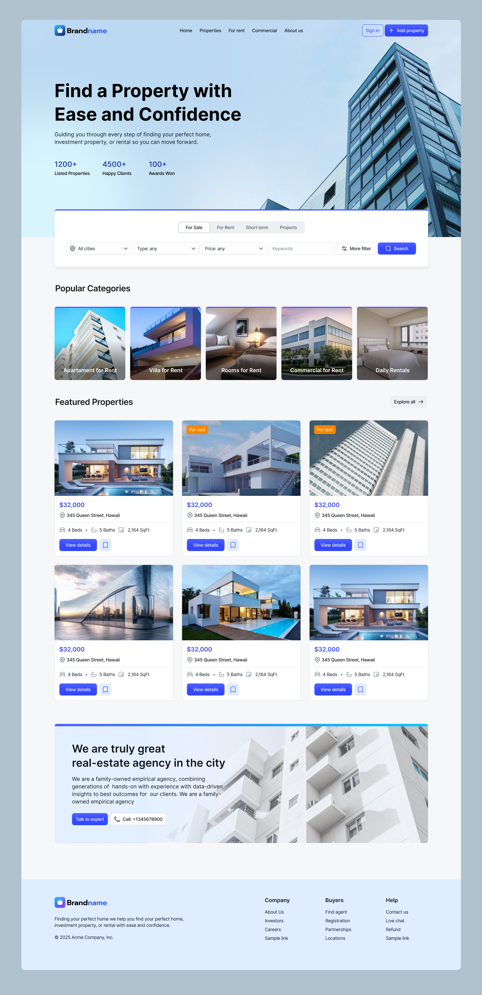 Real-estate web site ads airbnb ecommerce home page hotel website hotels housing main page real estate realestate rentalwebsite web design