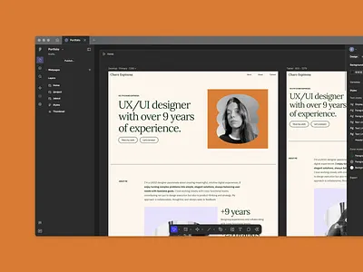 WIP porfolio responsive ui