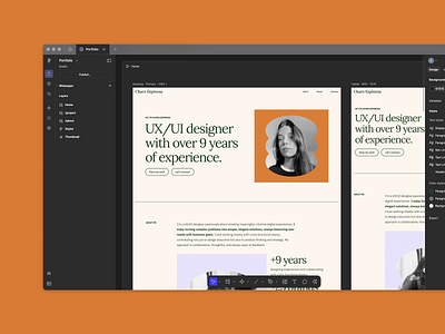 WIP porfolio responsive ui