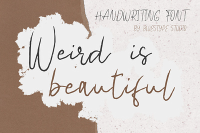 Weird is beautiful Font branding font design font font design graphic design handwriting font hello dribbble illustration logo natural notes pencil quote font script font type typography ui weird