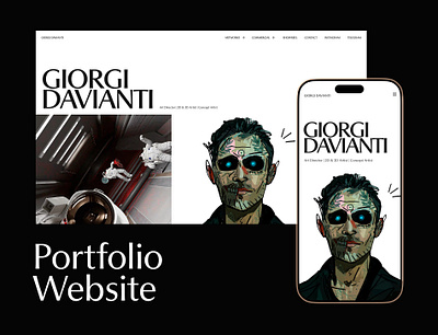 Portfolio Website for Visual Artist artist portfolio graphic design minimalist design portfolio web design webflow webflow developer website portfolio