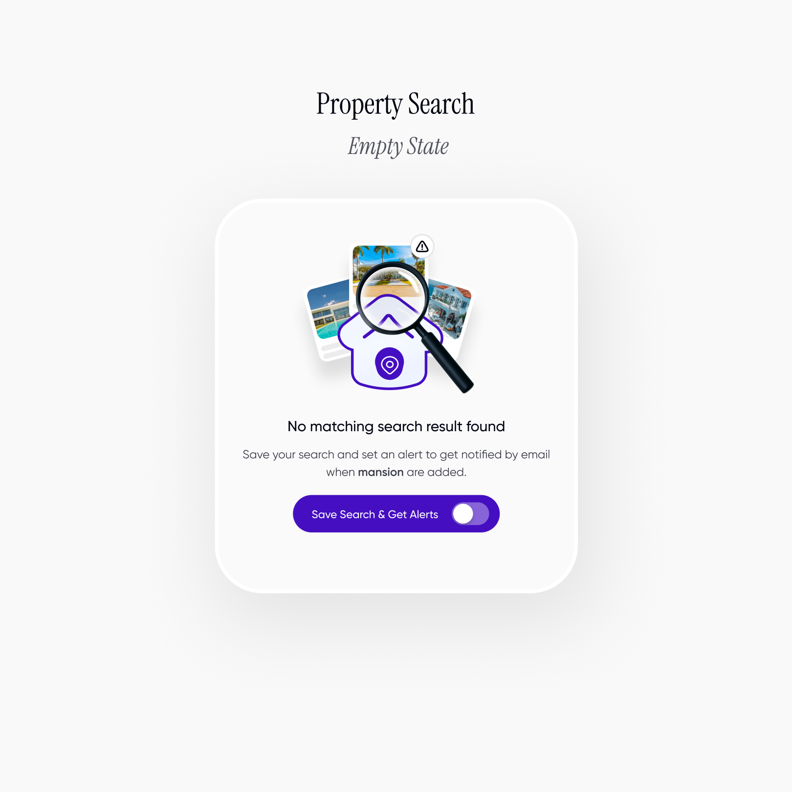 Empty state ui emptystat emptystateui graphic design realestate ui ux