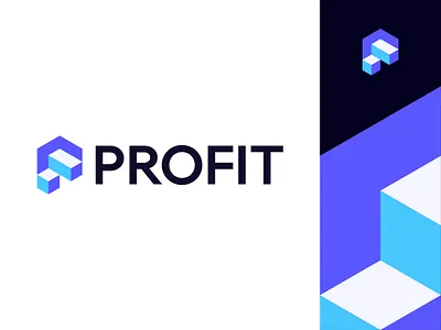 P & Stair abstract logo block business business logo creative finance fintech for sale geometric logo grow hexagon letter logo letter mark logo mark modern p logo profit shape stair unused logo