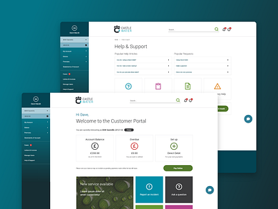 Castle Water Customer Portal customer portal servicenow ui ux