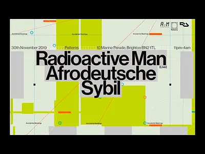 Radioactive Man Live: Dynamic Event Poster & UI Elements colorful creative creative ui design home page typo typographic design typography ui ui design user user friendly user interface ux uxui uxui design web web design website design