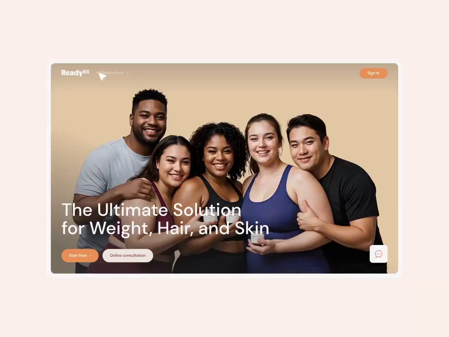 Example of WeightLoss Website Design