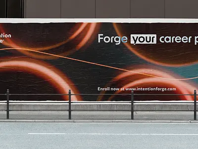 Intention Forge - Wall Poster 3d blender branding copywriting forge graphics intention path poster render wall