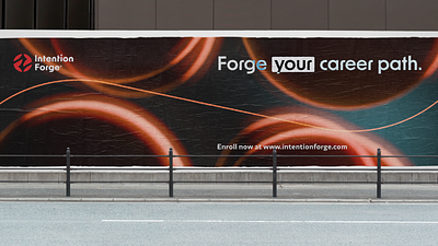 Intention Forge - Wall Poster 3d blender branding copywriting forge graphics intention path poster render wall